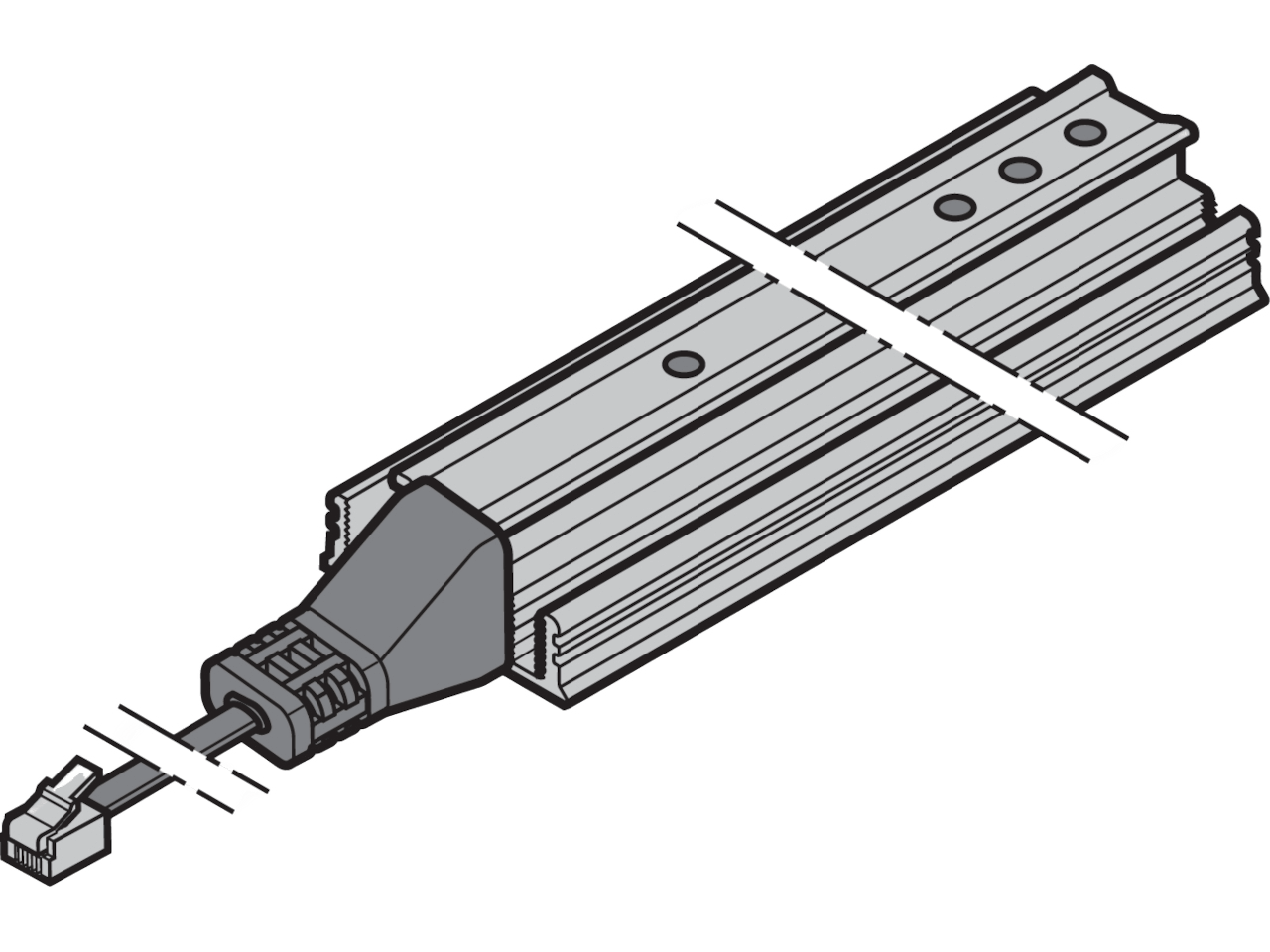 Hormann Barrière immatérielle HL G-550 émetteur longueur 550mm