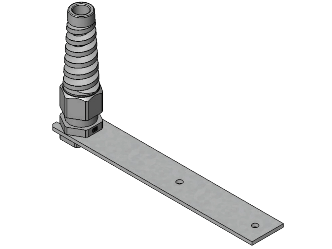 Support droit pour cordons spiralés