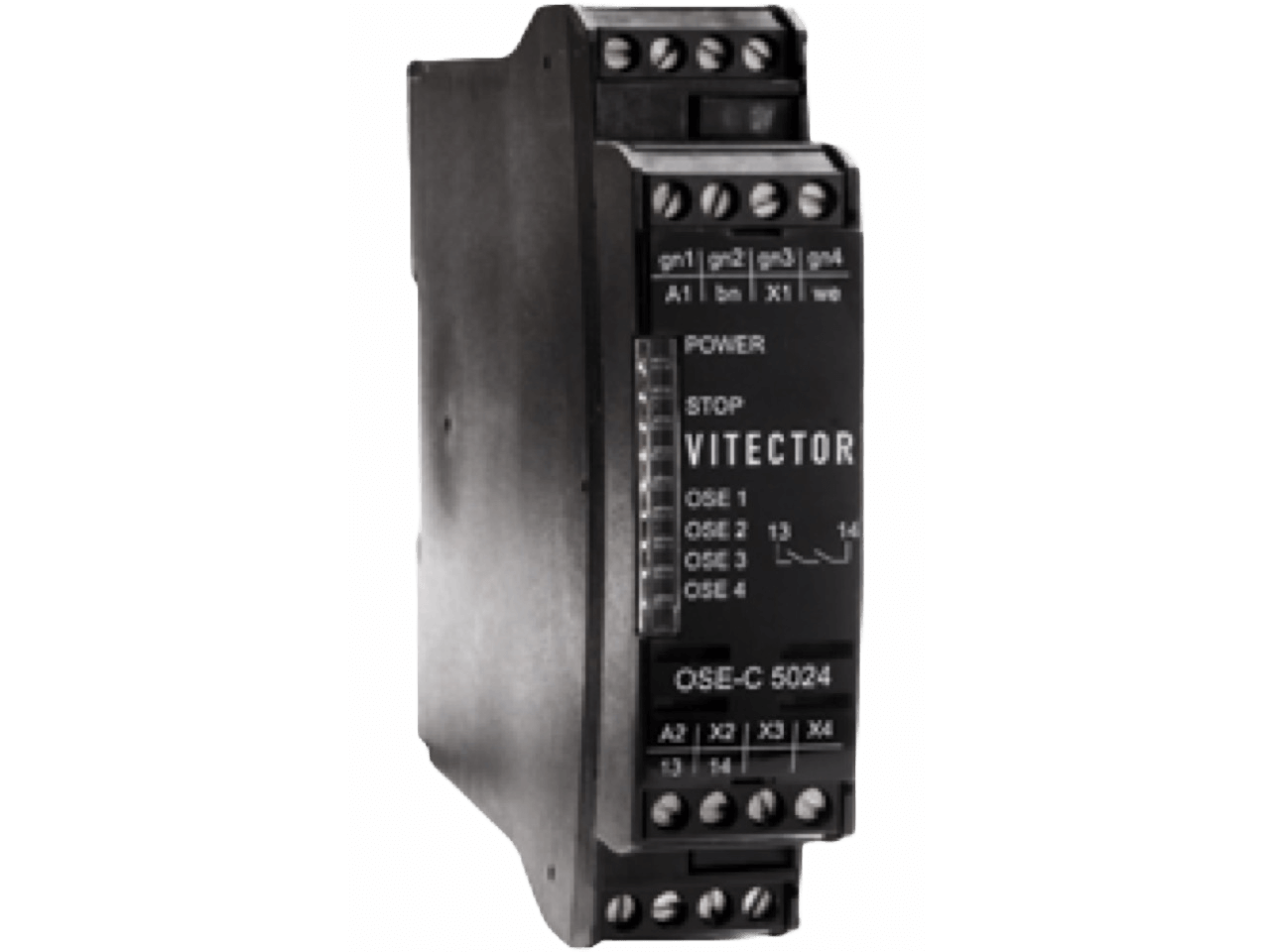 FRABA VITECTOR OSE-C 5024 Relais de sécurité, montage sur rail DIN 24 V ACDC