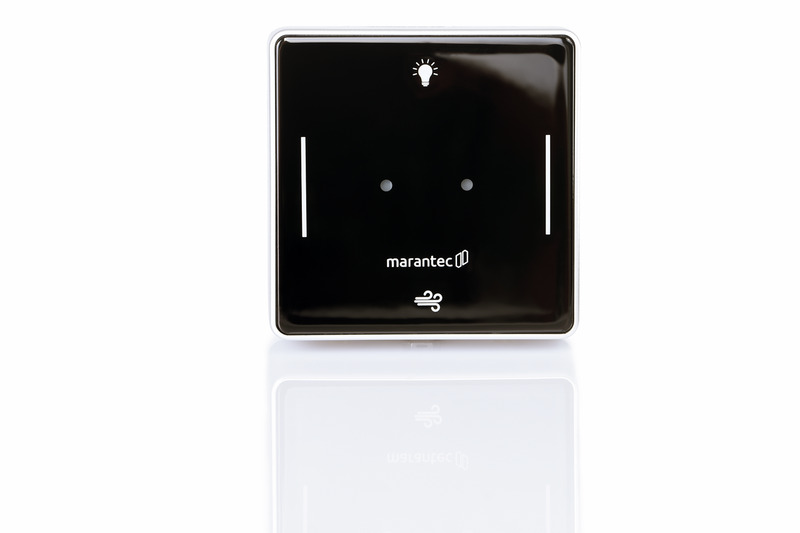 MFZ Marantec Ovitor Digital 540 Bouton-poussoir radio d'intérieur à 4 canaux, allumage/extinction de la lumière, fonction ventilation, 868 MHz bi.linked