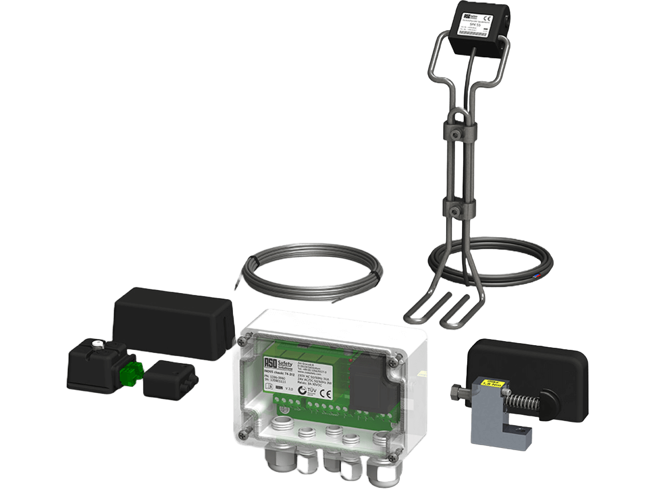 ASO Safety INDUS compact classic 74-312 Set S Système de transmission de signal inductif