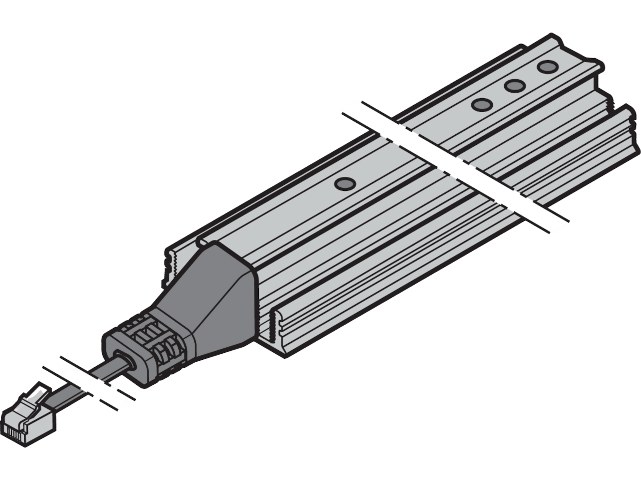 Hormann Barrière immatérielle HL G récepteur longueur 2500mm