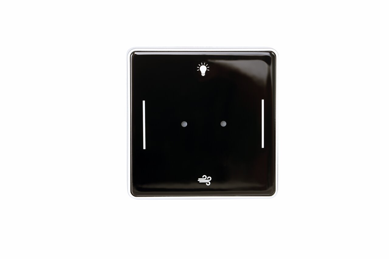 MFZ Marantec Ovitor Digital 540 Bouton-poussoir radio d'intérieur à 4 canaux, allumage/extinction de la lumière, fonction ventilation, 868 MHz bi.linked
