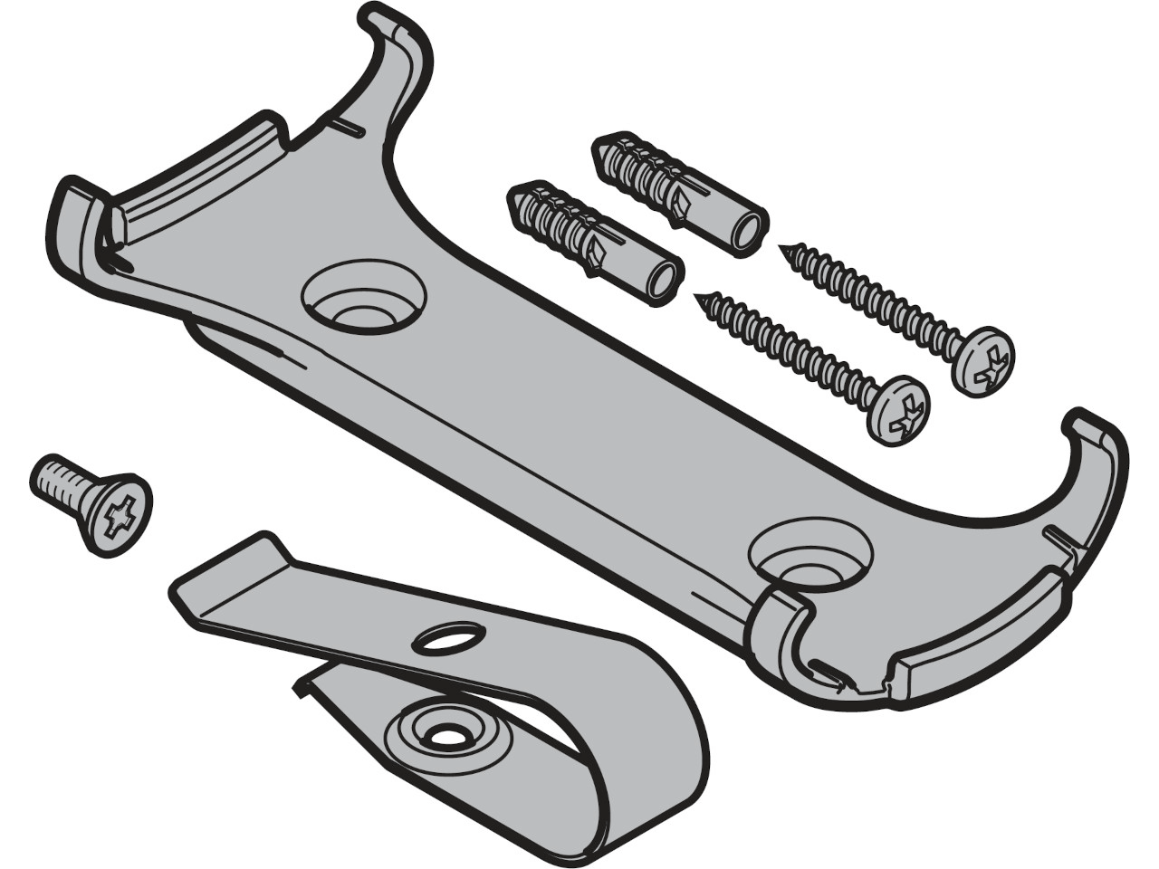 Hormann support pour émetteur radio HS 1 BS & HS 4 BS