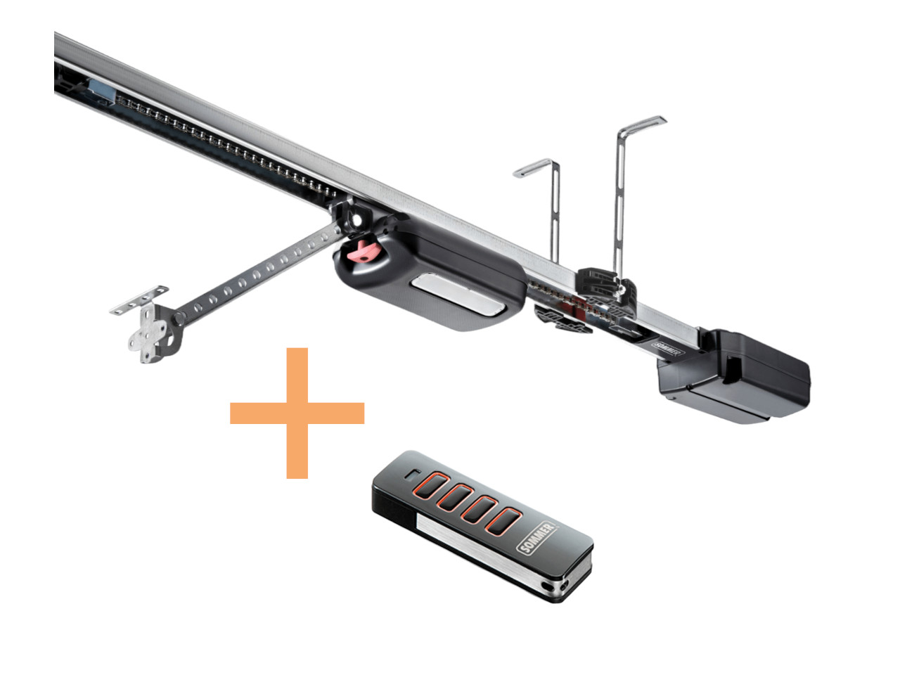 Sommer Kit Automatisme de Porte de Garage S9060 base+ pour Portes jusqu'à 120kg avec Rail C