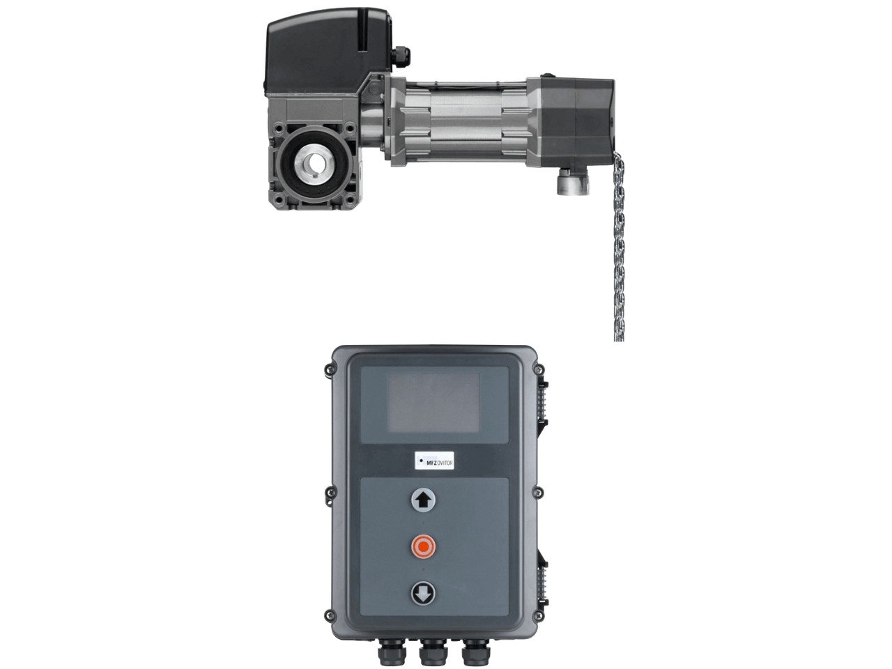 Kit de motorisation porte sectionnelle MFZ Marantec Ovitor STA 1-10-24 KE CS320 
Cables 5m