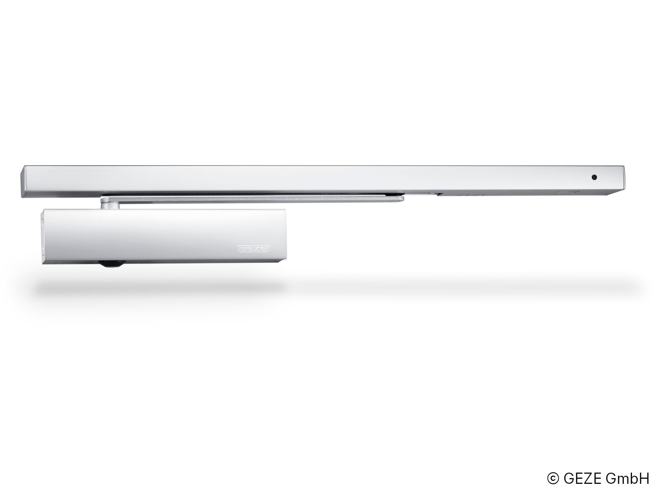 GEZE TS 5000 R Ferme-porte à rail maintien détecteur de fumée argent – kit complet