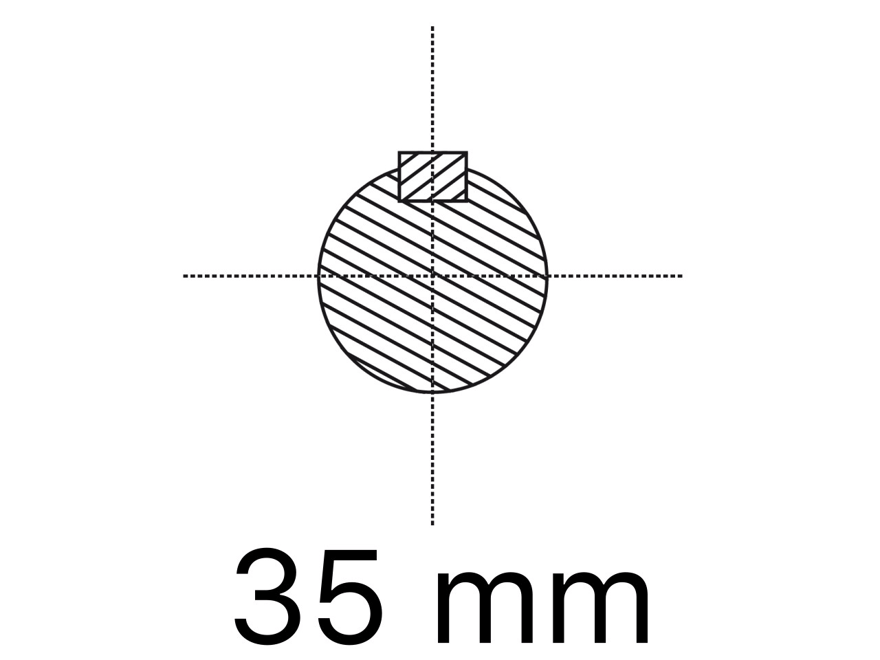 Adaptateur arbre cannelé de 35,0mm avec rainure pour moteur à transmission par chaine