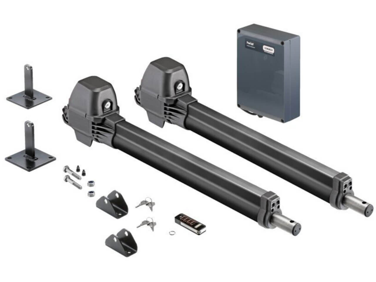 Sommer Twist M S3 black Opérateur de portail battant jusqu'à 300kg Set à 2 vantaux