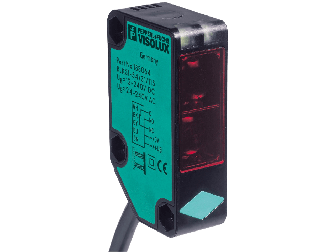 Pepperl + Fuchs Cellule photoélectrique réflex RLK31-54/25/31/115 SET2 Portée 9m