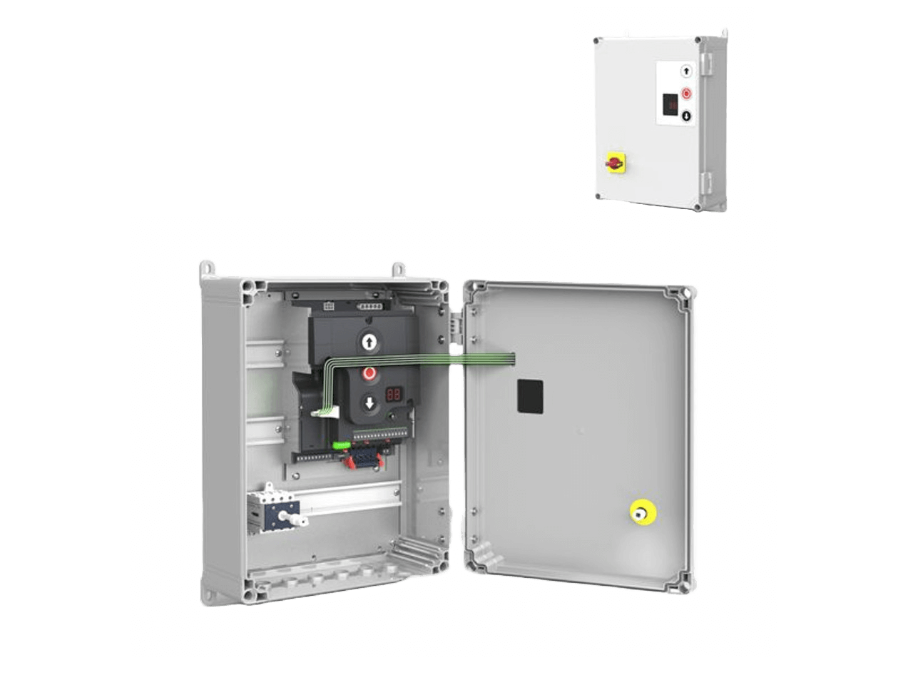 GfA Elektromaten Coffret de commande TS 970 XL Coffret plastique avec interrupteur principal 3N~400V